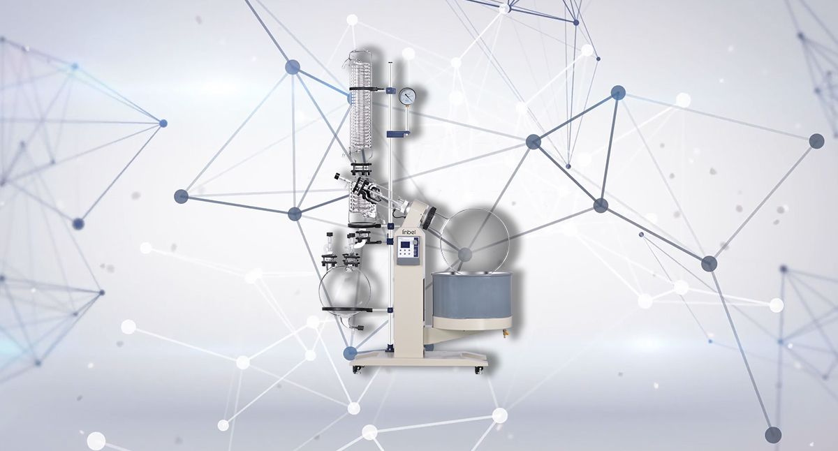 The principle of rotating evaporator.
